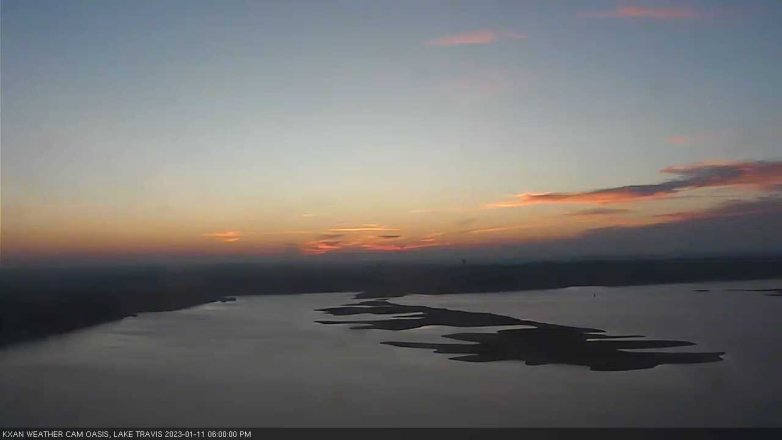 Lake Travis webcam, January 11, 2023 6:00 PM CT