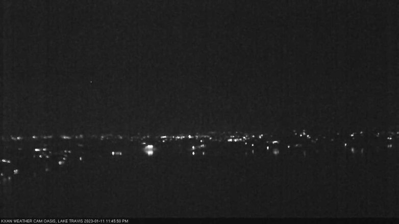 Lake Travis webcam, January 11, 2023 11:45 PM CT