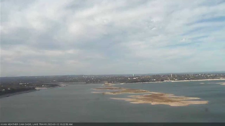 Lake Travis webcam, January 12, 2023 10:25 AM CT