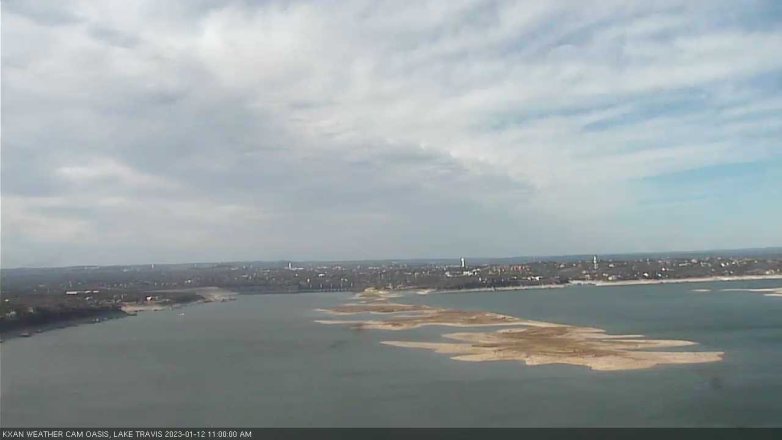 Lake Travis webcam, January 12, 2023 11:00 AM CT