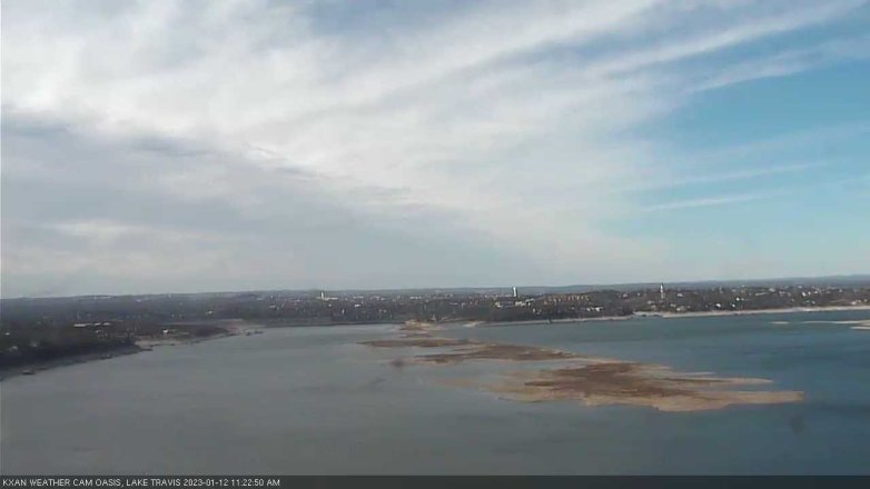 Lake Travis webcam, January 12, 2023 11:25 AM CT