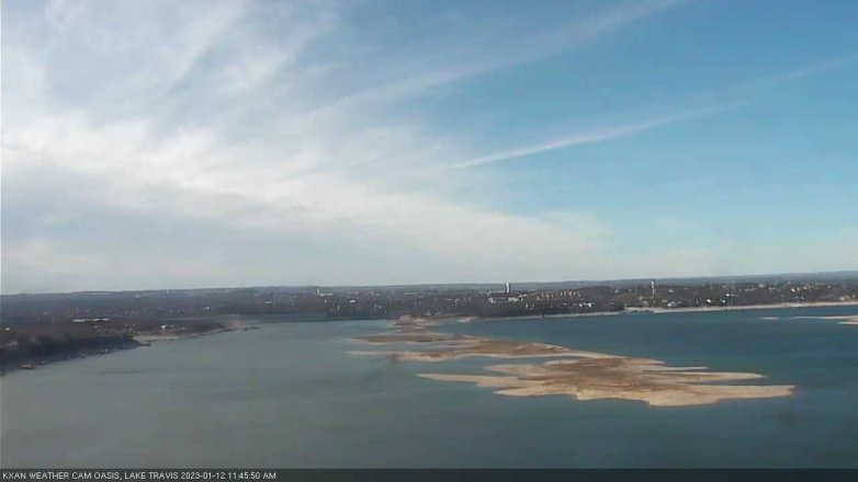 Lake Travis webcam, January 12, 2023 11:45 AM CT