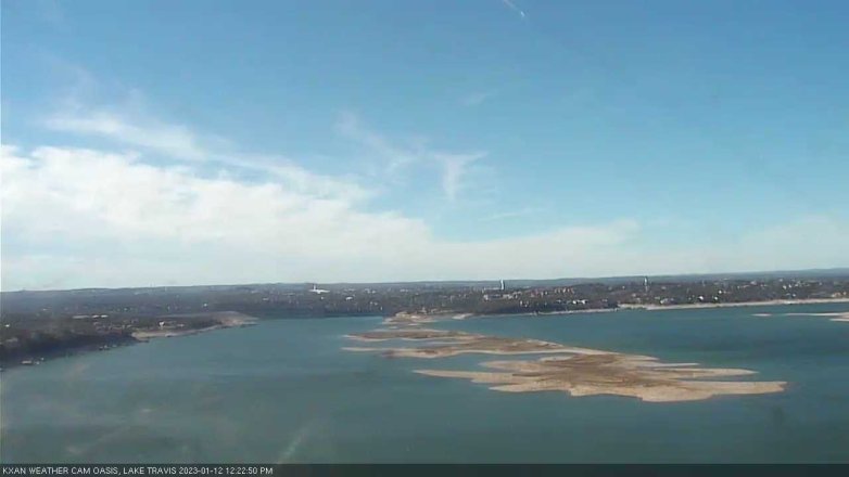 Lake Travis webcam, January 12, 2023 12:25 PM CT