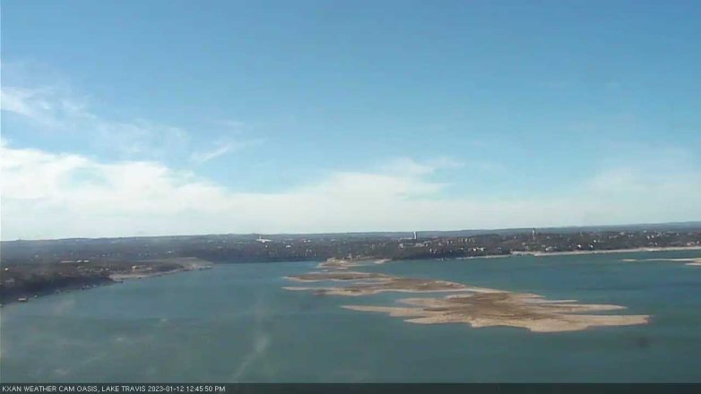 Lake Travis webcam, January 12, 2023 12:45 PM CT