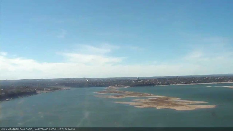 Lake Travis webcam, January 12, 2023 1:00 PM CT