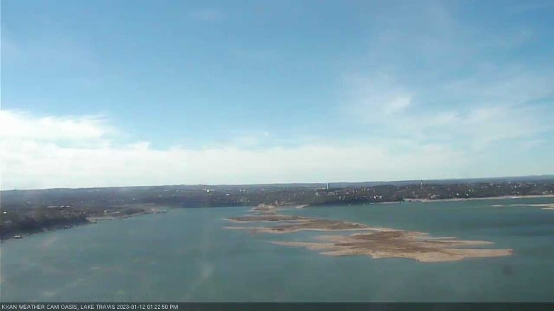 Lake Travis webcam, January 12, 2023 1:25 PM CT