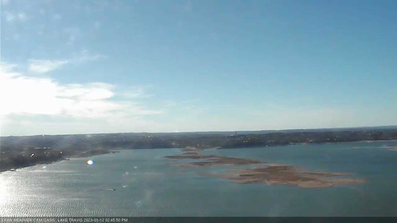Lake Travis webcam, January 12, 2023 2:45 PM CT