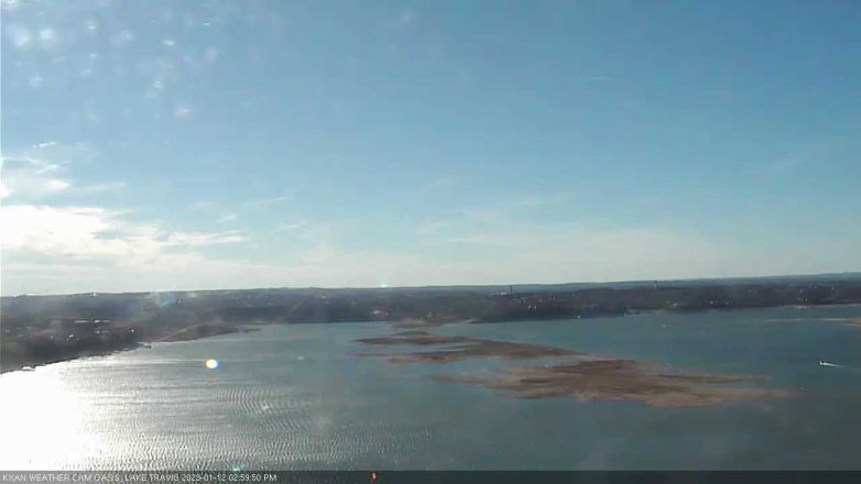 Lake Travis webcam, January 12, 2023 3:00 PM CT