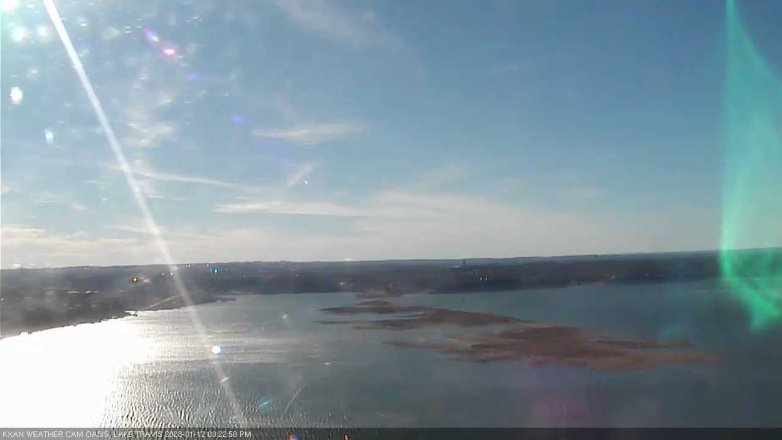 Lake Travis webcam, January 12, 2023 3:25 PM CT