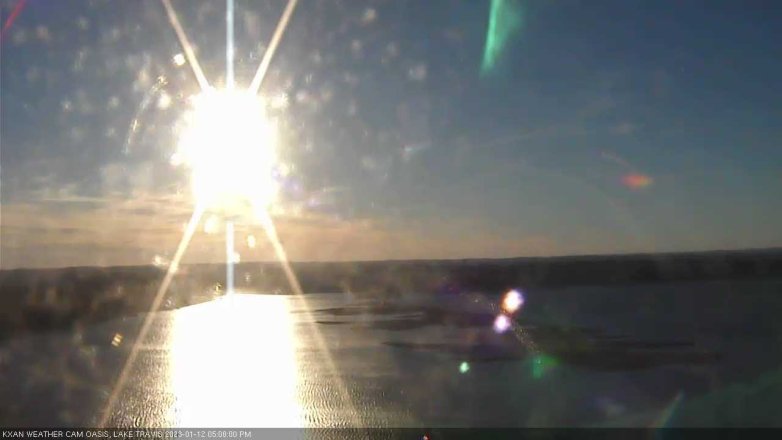 Lake Travis webcam, January 12, 2023 5:00 PM CT