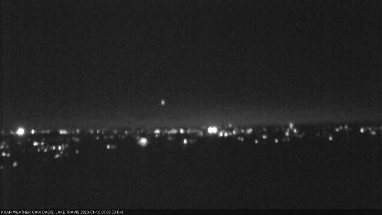 Lake Travis webcam, January 12, 2023 7:00 PM CT