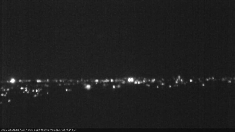 Lake Travis webcam, January 12, 2023 7:25 PM CT