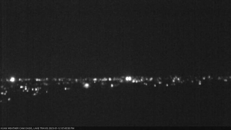 Lake Travis webcam, January 12, 2023 7:45 PM CT