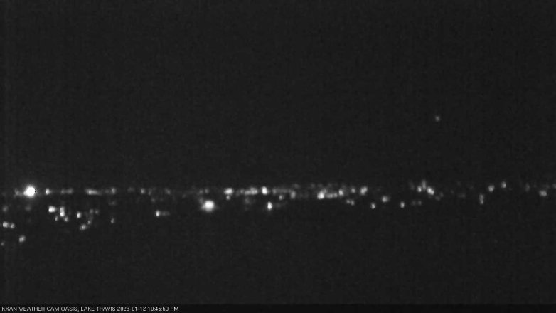 Lake Travis webcam, January 12, 2023 10:45 PM CT