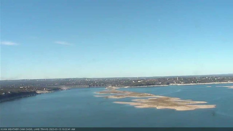 Lake Travis webcam, January 13, 2023 10:25 AM CT