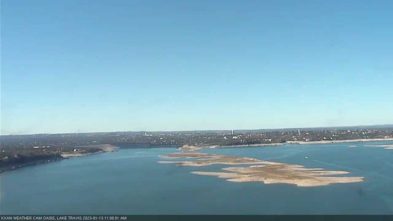 Lake Travis webcam, January 13, 2023 11:00 AM CT