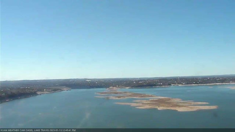 Lake Travis webcam, January 13, 2023 12:45 PM CT