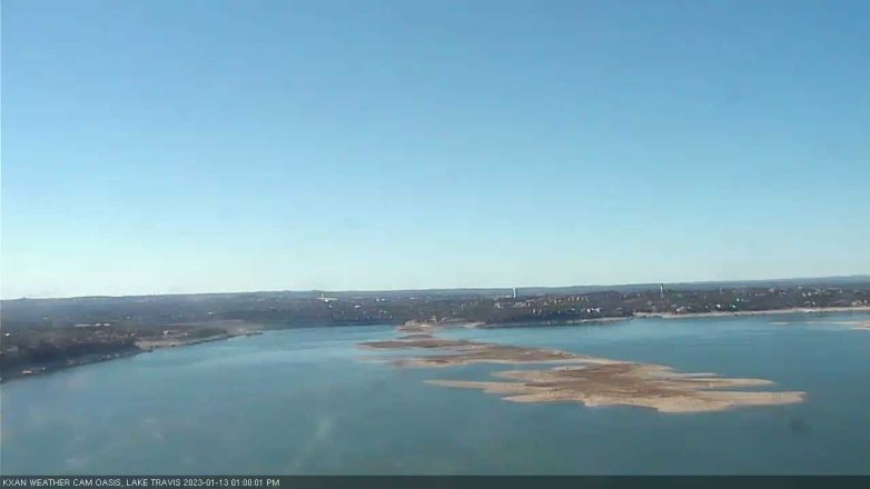 Lake Travis webcam, January 13, 2023 1:00 PM CT