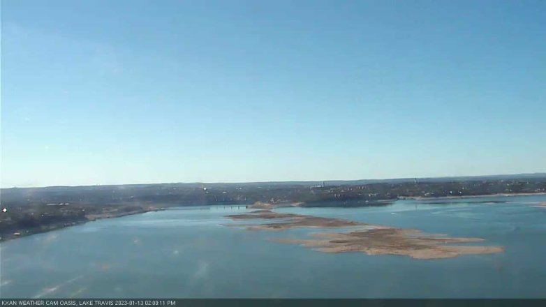 Lake Travis webcam, January 13, 2023 2:00 PM CT
