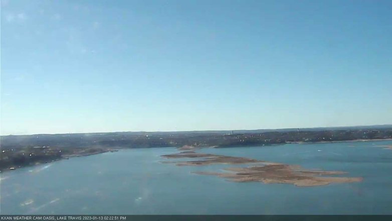 Lake Travis webcam, January 13, 2023 2:25 PM CT