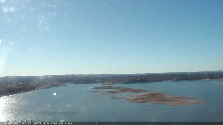 Lake Travis webcam, January 13, 2023 3:00 PM CT