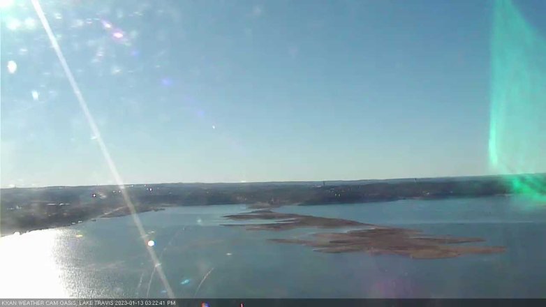 Lake Travis webcam, January 13, 2023 3:25 PM CT