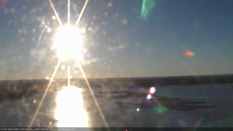 Lake Travis webcam, January 13, 2023 5:00 PM CT