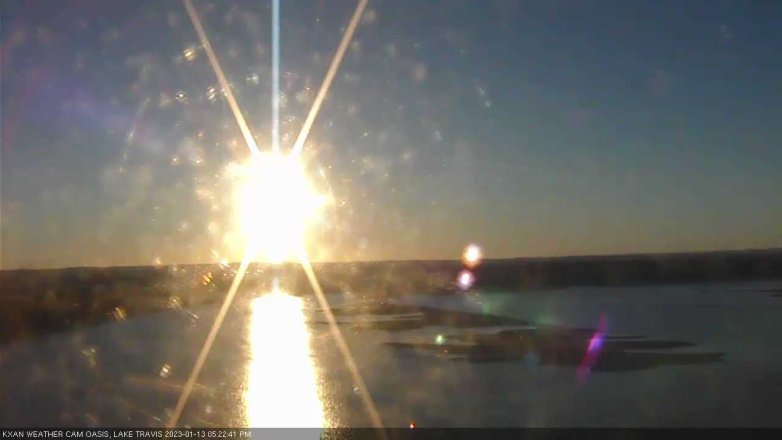 Lake Travis webcam, January 13, 2023 5:25 PM CT