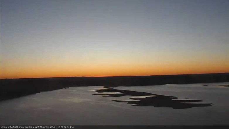 Lake Travis webcam, January 13, 2023 6:00 PM CT