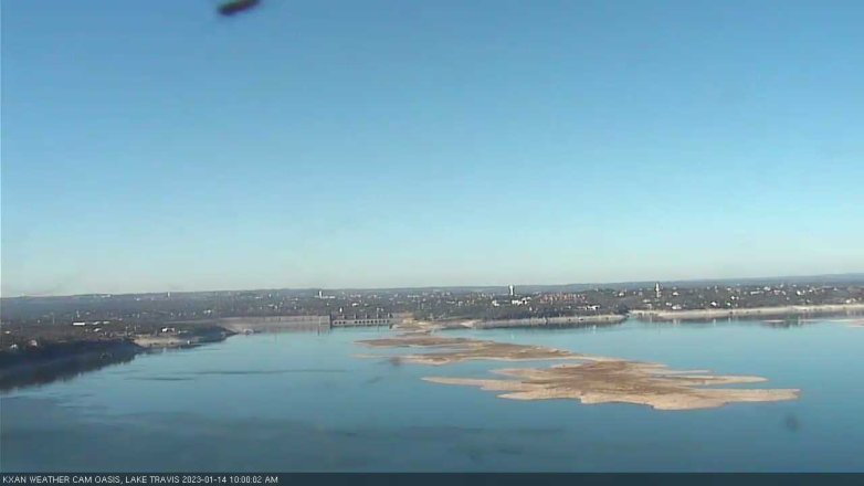 Lake Travis webcam, January 14, 2023 10:00 AM CT