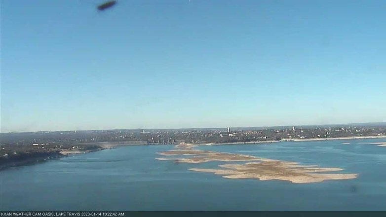 Lake Travis webcam, January 14, 2023 10:25 AM CT