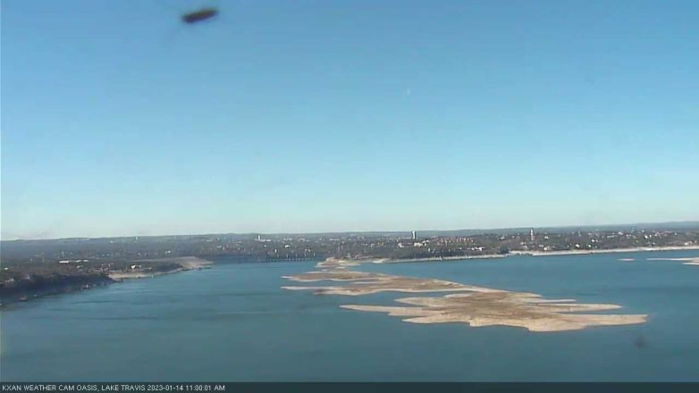 Lake Travis webcam, January 14, 2023 11:00 AM CT