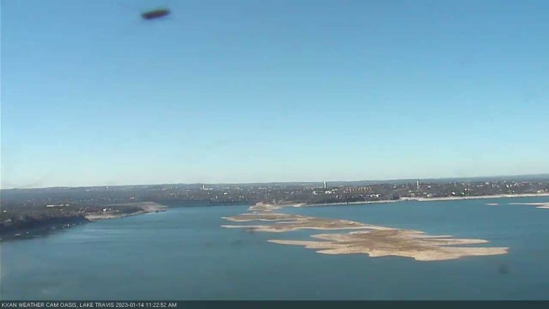Lake Travis webcam, January 14, 2023 11:25 AM CT