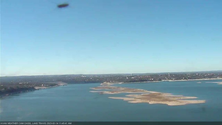 Lake Travis webcam, January 14, 2023 11:45 AM CT