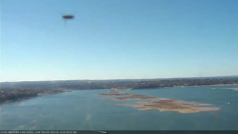 Lake Travis webcam, January 14, 2023 1:45 PM CT