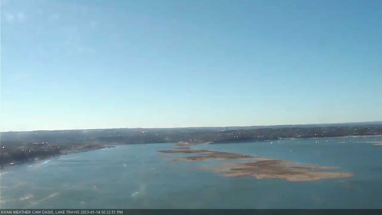 Lake Travis webcam, January 14, 2023 2:25 PM CT