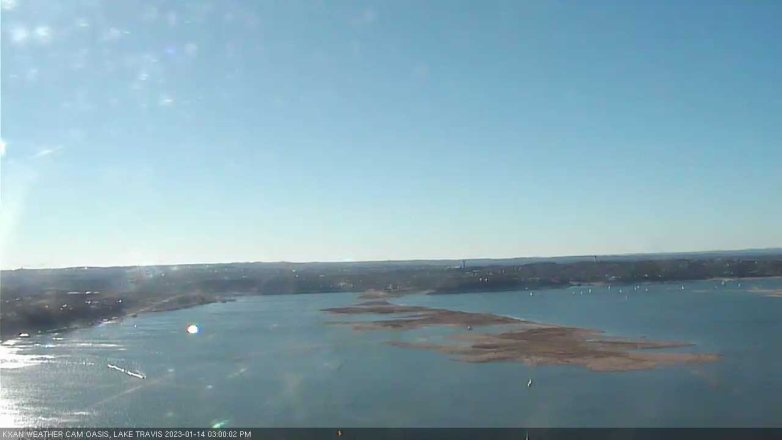 Lake Travis webcam, January 14, 2023 3:00 PM CT