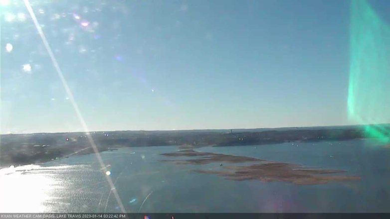 Lake Travis webcam, January 14, 2023 3:25 PM CT