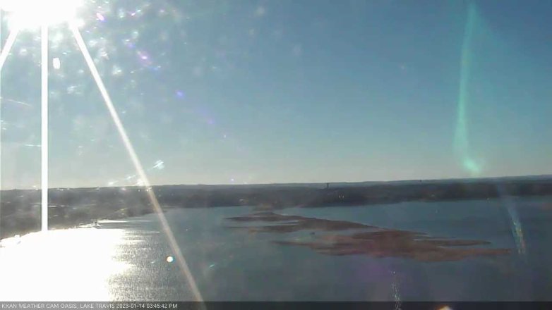 Lake Travis webcam, January 14, 2023 3:45 PM CT