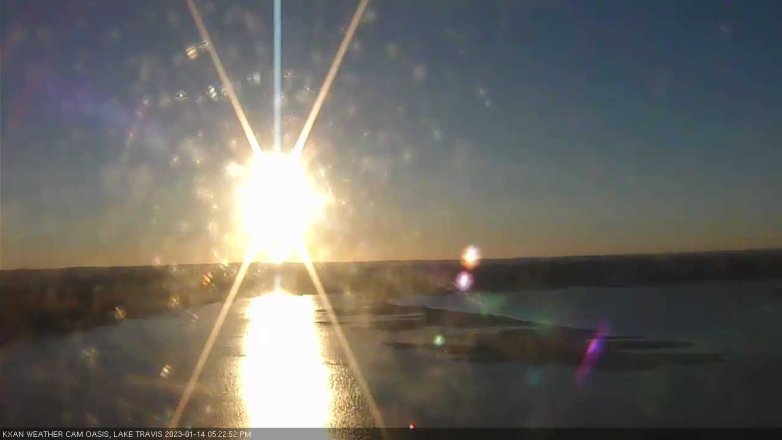 Lake Travis webcam, January 14, 2023 5:25 PM CT