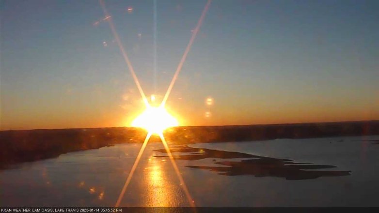 Lake Travis webcam, January 14, 2023 5:45 PM CT