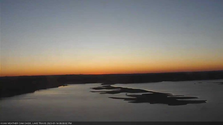 Lake Travis webcam, January 14, 2023 6:00 PM CT