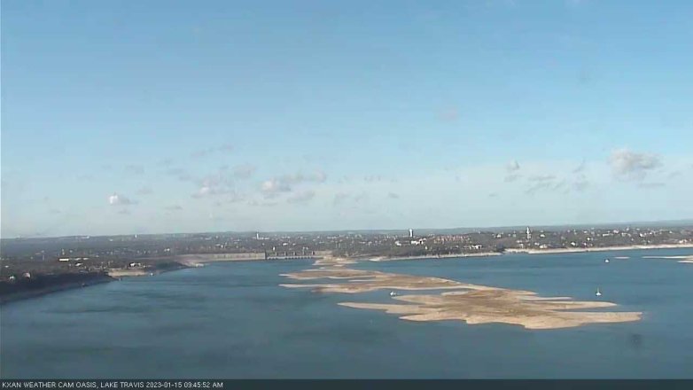 Lake Travis webcam, January 15, 2023 9:45 AM CT
