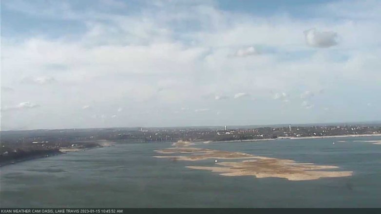 Lake Travis webcam, January 15, 2023 10:45 AM CT