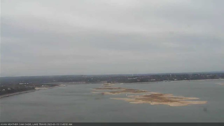 Lake Travis webcam, January 15, 2023 11:45 AM CT