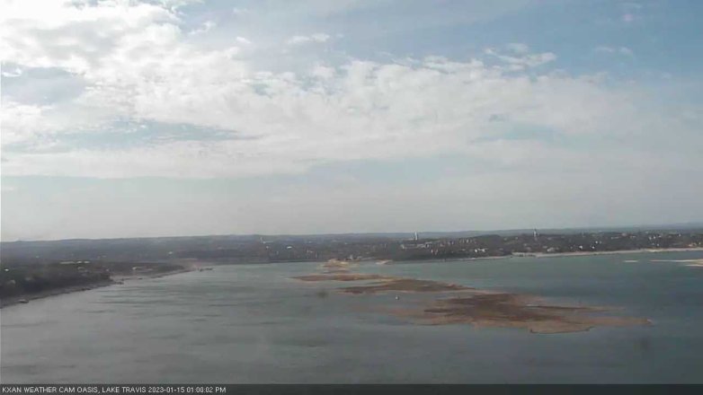Lake Travis webcam, January 15, 2023 1:00 PM CT