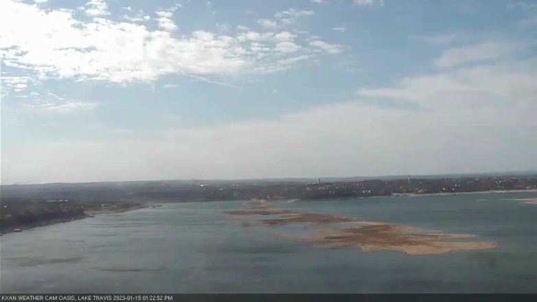 Lake Travis webcam, January 15, 2023 1:25 PM CT