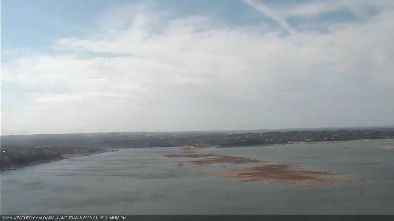 Lake Travis webcam, January 15, 2023 1:45 PM CT