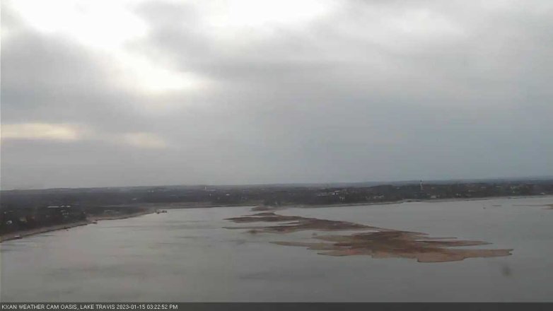 Lake Travis webcam, January 15, 2023 3:25 PM CT