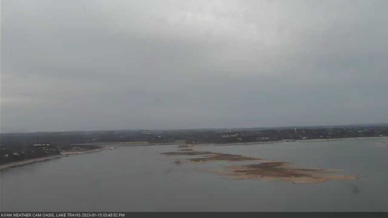Lake Travis webcam, January 15, 2023 3:45 PM CT